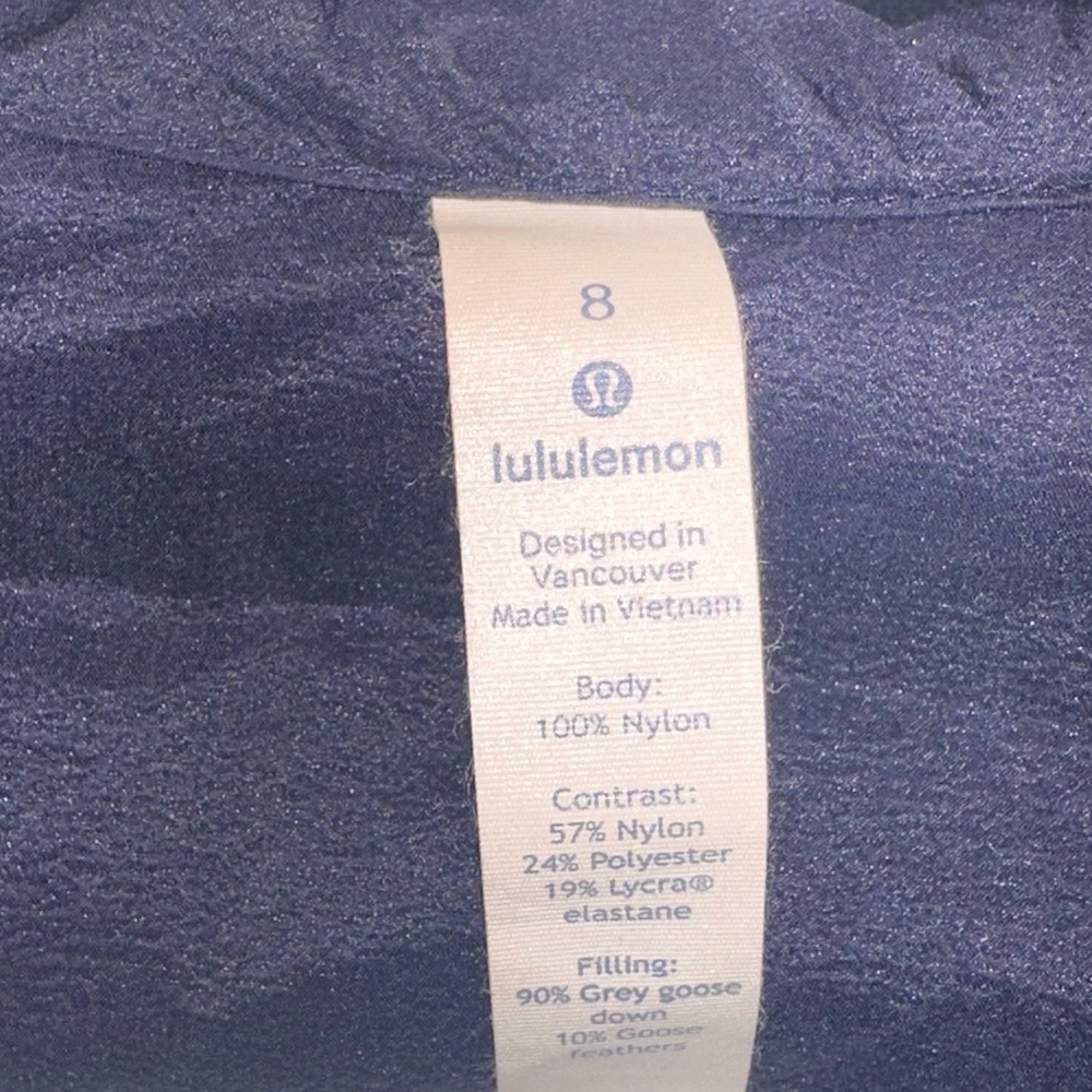 Lululemon Down & Around Jacket (Midnight Navy) - Picture 7 of 8